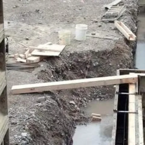 Completed commercial concrete project