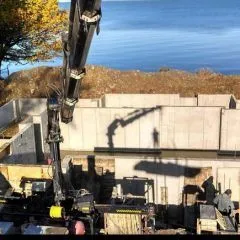 Concrete foundation project