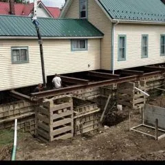 Concrete foundation in North Collins